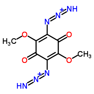 2,5-Cyclohexadiene-1,4-dione,2,5-diazido-3,6-dimethoxy- Structure,22826-69-3Structure