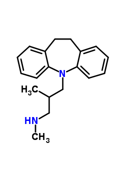 3-(5,6-Dihydrobenzo[b][1]benzazepin-11-yl)-n,2-dimethylpropan-1-amine Structure,2293-21-2Structure