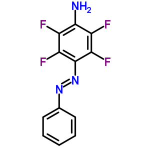 Benzenamine,2,3,5,6-tetrafluoro-4-(2-phenyldiazenyl)- Structure,22955-57-3Structure