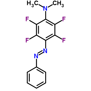 Benzenamine,2,3,5,6-tetrafluoro-n,n-dimethyl-4-(2-phenyldiazenyl)- Structure,22955-60-8Structure