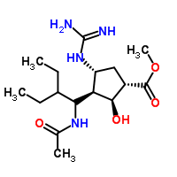 (1S,2s,3r,4r)-methyl 3-((r)-1-acetamido-2-ethylbutyl)-4-guanidino-2-hydroxycyclopentanecarboxylate Structure,229614-51-1Structure