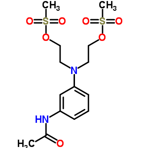 Acetamide,n-[3-[bis[2-[(methylsulfonyl)oxy]ethyl]amino]phenyl]- Structure,22964-45-0Structure