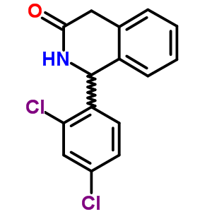 3(2H)-isoquinolinone,1-(2,4-dichlorophenyl)-1,4-dihydro- Structure,22990-11-0Structure