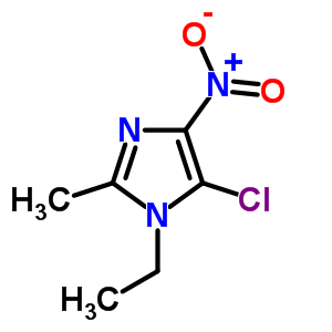 5-Chloro-1-ethyl-2-methyl-4-nitro-imidazole Structure,2302-28-5Structure