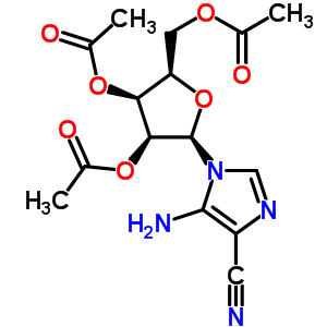 5-Amino-1-(2’,3’,5’-tri-o-acetyl--d-ribofuranosyl)-imidazole-4-carbonitrile Structure,23192-63-4Structure