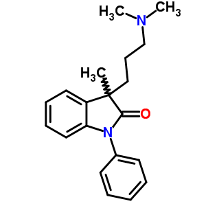 2H-indol-2-one,3-[3-(dimethylamino)propyl]-1,3-dihydro-3-methyl-1-phenyl-, hydrochloride (1:1) Structure,23226-16-6Structure