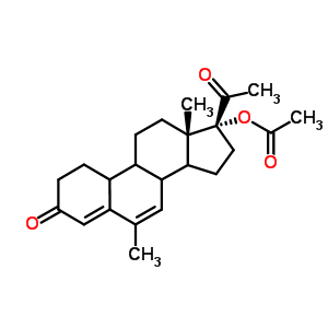 (8Xi,9xi,10xi,14xi,17alpha)-17-acetyl-6-methyl-3-oxoestra-4,6-dien-17-yl acetate Structure,233233-71-1Structure