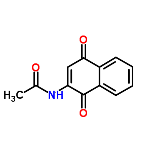 Acetamide,n-(1,4-dihydro-1,4-dioxo-2-naphthalenyl)- Structure,2348-74-5Structure