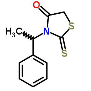 4-Thiazolidinone,3-(1-phenylethyl)-2-thioxo- Structure,23538-08-1Structure