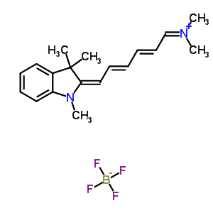 2-[(1E,3e,5e)-6-(dimethylamino)hexa-1,3,5-trienyl]-1,3,3-trimethyl-3h-indolium tetrafluoroborate Structure,235781-92-7Structure