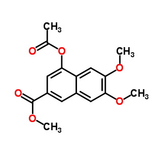 4-(Acetyloxy)-6,7-dimethoxy-2-naphthalenecarboxylic acid methyl ester Structure,23673-57-6Structure