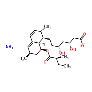 Ammonium (3r,5r)-7-[(1s,2s,6r,8s,8ar)-2,6-dimethyl-8-{[(2s)-2-methylbutanoyl]oxy}-1,2,6,7,8,8a-hexahydro-1-naphthalenyl]-3,5-dihydroxyheptanoate Structure,237073-64-2Structure