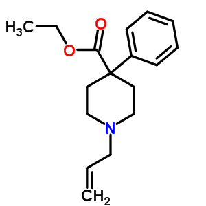 4-Phenyl-1-(2-propen-1-yl)- 4-piperidinecarboxylic acid ethyl ester Structure,2372-70-5Structure