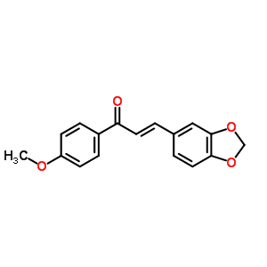 2-Propen-1-one,3-(1,3-benzodioxol-5-yl)-1-(4-methoxyphenyl)- Structure,2373-93-5Structure