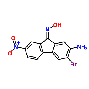 9H-fluoren-9-one,2-amino-3-bromo-7-nitro-, oxime Structure,23818-30-6Structure