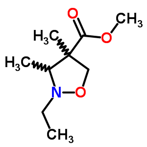 4-Isoxazolidinecarboxylicacid, 2-ethyl-3,4-dimethyl-, methyl ester Structure,23825-66-3Structure