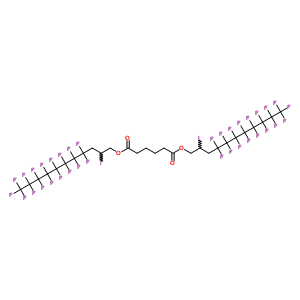 Bis(4,4,5,5,6,6,7,7,8,8,9,9,10,10,11,11,11-heptadecafluoro-2-iodoundecyl) adipate Structure,238742-84-2Structure