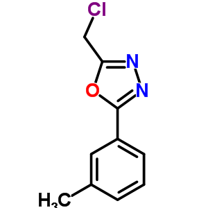 2-(Chloromethyl)-5-(3-methylphenyl)-1,3,4-oxadiazole Structure,24023-73-2Structure