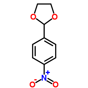 2-(4-Nitrophenyl)-1,3-dioxolane Structure,2403-53-4Structure