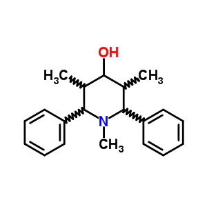 4-Piperidinol,1,3,5-trimethyl-2,6-diphenyl- Structure,2403-96-5Structure