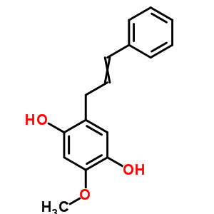 2-Methoxy-5-(3-phenyl-2-propen-1-yl)-1,4-benzenediol Structure,24126-85-0Structure