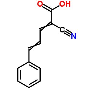 2-Cyano-5-phenyl-2,4-pentadienoic acid Structure,24139-57-9Structure