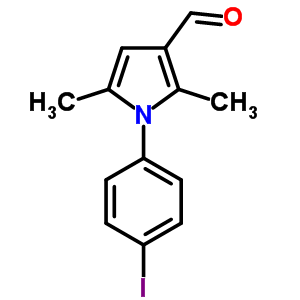 1-(4-Iodo-phenyl)-2,5-dimethyl-1h-pyrrole-3-carbaldehyde Structure,241488-81-3Structure