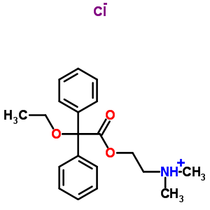 Benzeneacetic acid, a-ethoxy-a-phenyl-, 2-(dimethylamino)ethylester, hydrochloride (9ci) Structure,2424-75-1Structure