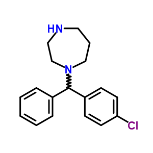 1-[(4-Chlorophenyl)phenylmethyl]hexahydro-1h-1,4-diazepine Structure,24342-60-7Structure