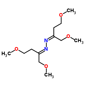 2-Butanone,1,4-dimethoxy-, 2-[3-methoxy-1-(methoxymethyl)propylidene]hydrazone Structure,24360-69-8Structure