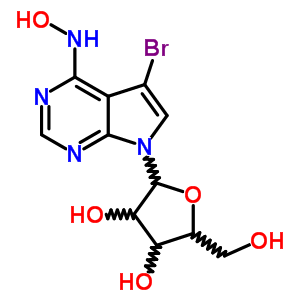 4H-pyrrolo[2,3-d]pyrimidin-4-one,5-bromo-1,7-dihydro-7-b-d-ribofuranosyl-, oxime Structure,24386-87-6Structure