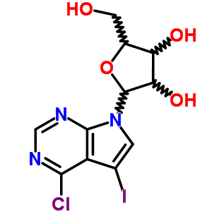 7H-pyrrolo[2,3-d]pyrimidine,4-chloro-5-iodo-7-b-d-ribofuranosyl- Structure,24386-91-2Structure