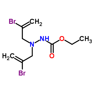 Hydrazinecarboxylicacid, 2,2-bis(2-bromo-2-propen-1-yl)-, ethyl ester Structure,24423-59-4Structure