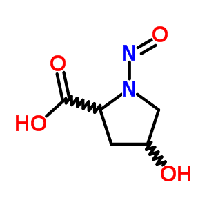 Proline, 4-hydroxy-1-nitroso-(6ci,7ci,8ci,9ci) Structure,2443-30-3Structure