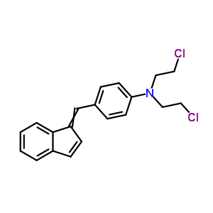 N,n-bis(2-chloroethyl)-4-(inden-1-ylidenemethyl)aniline Structure,2448-77-3Structure