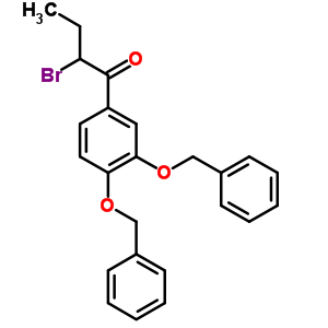 Rac 1-[3,4-(dibenzyloxy)phenyl]-2-bromo-1-butanone Structure,24538-60-1Structure