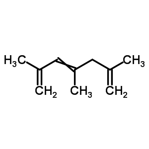 2,4,6-Trimethyl-1,3,6-heptatriene Structure,24648-33-7Structure