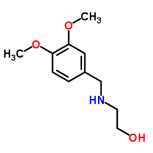 Ethanol,2-[[(3,4-dimethoxyphenyl)methyl]amino]- Structure,24687-79-4Structure