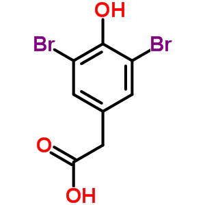 2-(3,5-Dibromo-4-hydroxyphenyl)acetic acid Structure,24744-58-9Structure