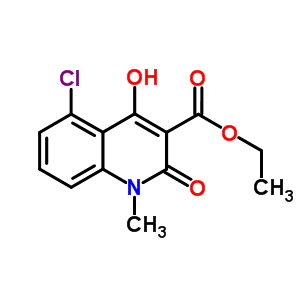 5-Chloro-1,2-dihydro-4-hydroxy-1-methyl-2-oxo-3-quinolinecarboxylic acid ethyl ester Structure,248282-10-2Structure