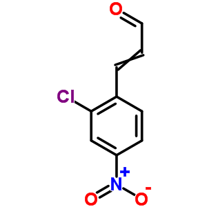 2-Propenal,3-(2-chloro-4-nitrophenyl)- Structure,24893-01-4Structure