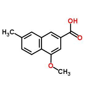 4-Methoxy-7-methyl-2-naphthalenecarboxylic acid Structure,24894-76-6Structure