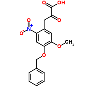 3-[4-(Benzyloxy)-5-methoxy-2-nitrophenyl]-2-oxopropanoic acid Structure,2495-79-6Structure