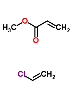 2-Propenoic acid, methyl ester, polymer with chloroethene Structure,25035-98-7Structure