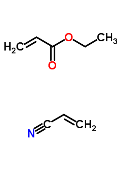 2-Propenoic acid, ethyl ester, polymer with 2-propenenitrile Structure,25053-12-7Structure