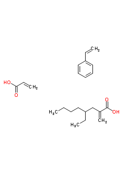 2-Propenoic acid, polymer with ethenylbenzene and 2-ethylhexyl 2-propenoate Structure,25085-19-2Structure