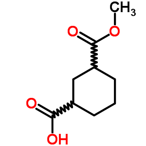 3-Methoxycarbonylcyclohexane-1-carboxylic acid Structure,25090-39-5Structure