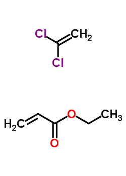 2-Propenoic acid, ethyl ester, polymer with 1,1-dichloroethene Structure,25101-06-8Structure