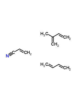 2-Propenenitrile, polymer with 1,3-butadiene and 2-methyl-1,3-butadiene Structure,25135-90-4Structure