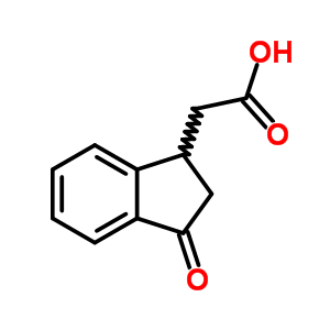 2-(3-Oxo-2,3-dihydro-1h-inden-1-yl)acetic acid Structure,25173-12-0Structure